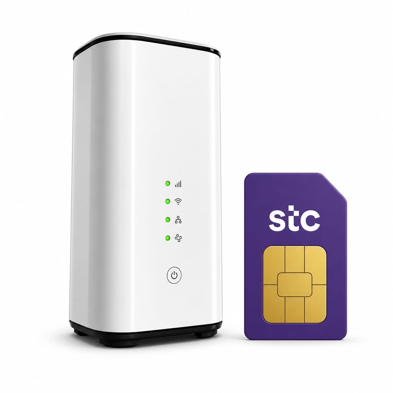 شريحة بيانات STC مع راوتر لمدة سته اشهر 5G